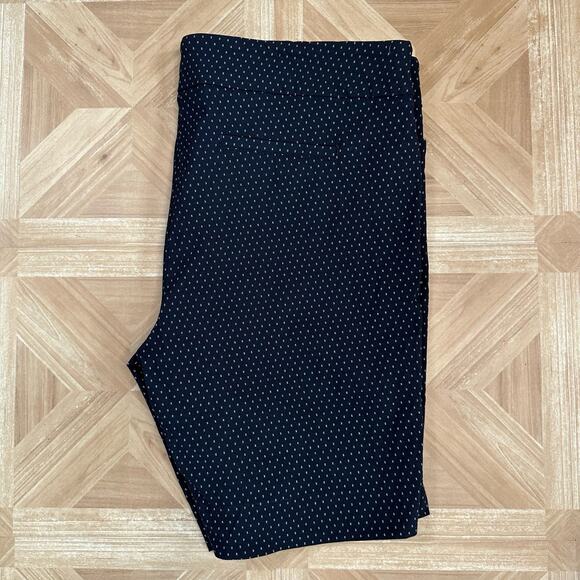 Hilary Radley Black White Dot Bermuda Shorts Womens XXL Easy Comfort Fit Pull-On - Picture 4 of 7